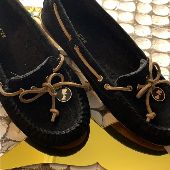 coach moccasin flats